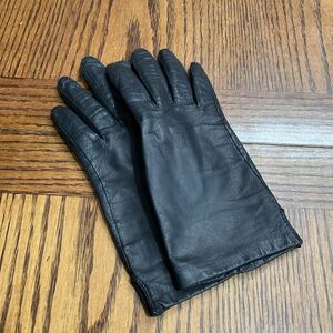 Women's Soft Black Leather Gloves